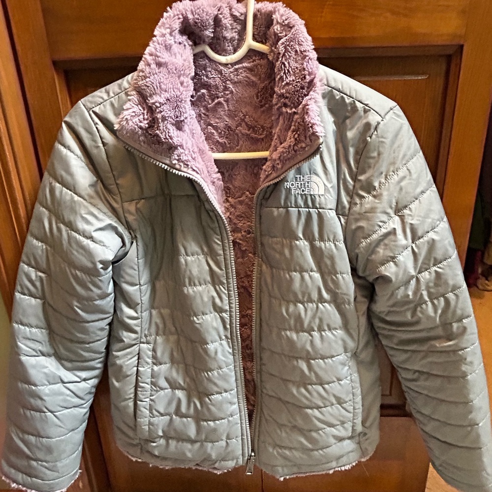 North Face girls reversible jacket Size Large 14-16